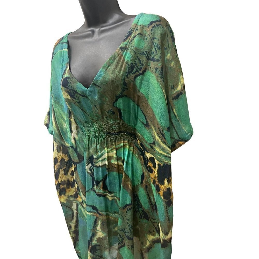 Indi Chic by Margaux Deas semi sheer casual top/ beach cover/tunic - Picture 3 of 5